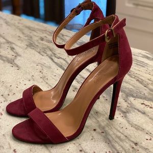 COPY - Charlotte Russe Burgundy Suede Heels